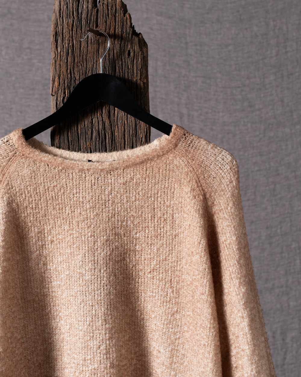 Woman Bi-Colour Brushed Cotton Pullover V01034