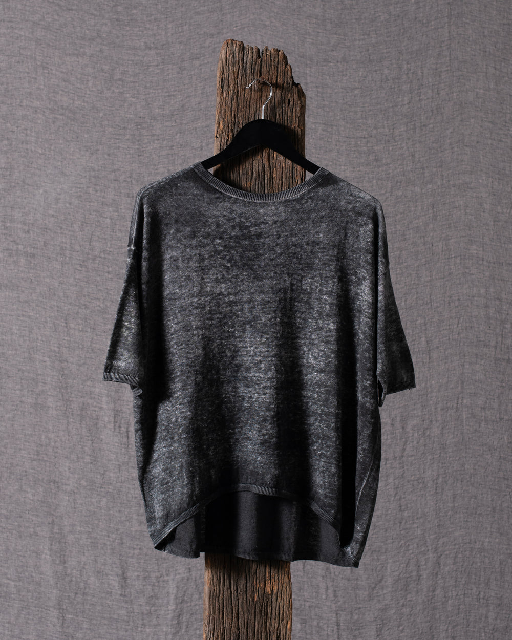 Woman Linen Cotton Boat Neck Pullover Carruba