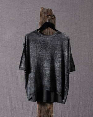 Woman Linen Cotton Boat Neck Pullover Carruba