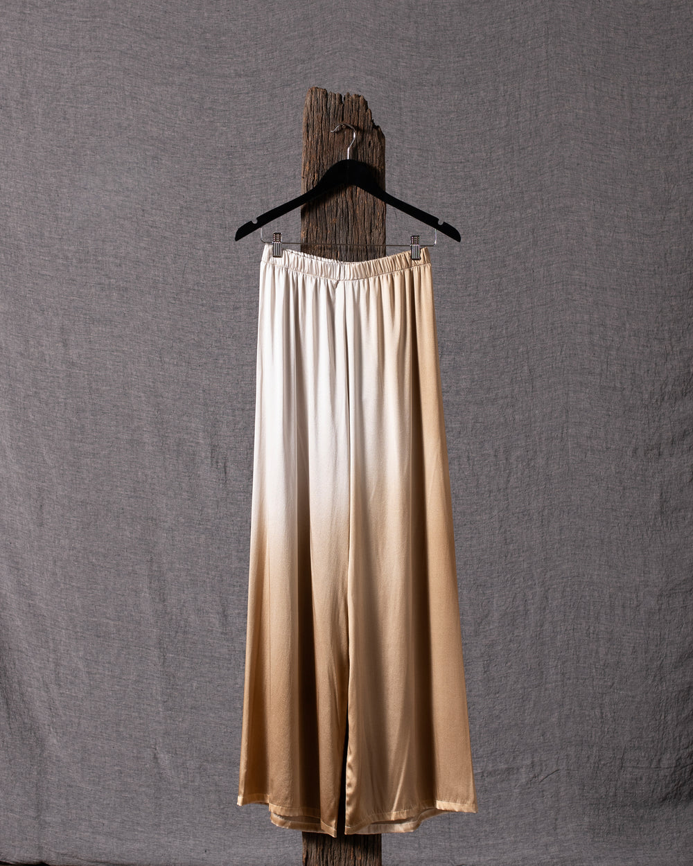 Woman Degrade Effect Silk Pants Sughero