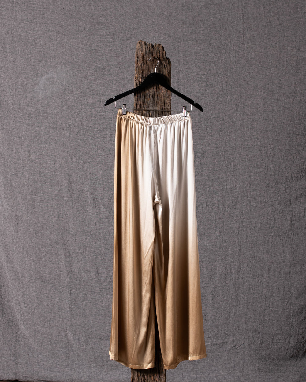 Woman Degrade Effect Silk Pants Sughero
