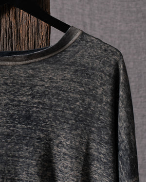 Man 3/4 Sleeves Linen T Shirt N/Taupe