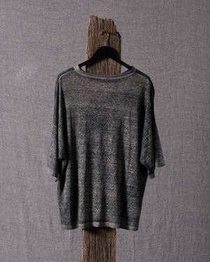 Man 3/4 Sleeves Linen T Shirt N/Taupe