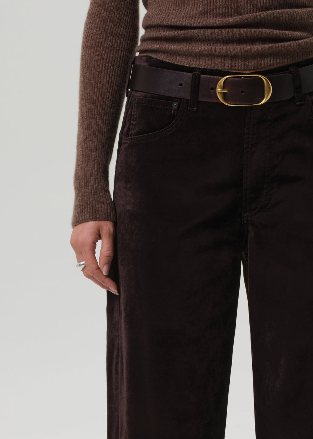 Ayla Baggy in Velvet Espresso
