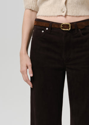 Miro Relaxed Pant Suede Chocolate