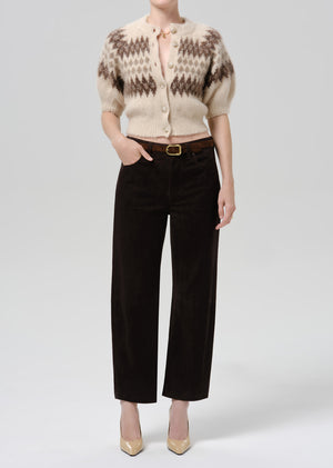 Miro Relaxed Pant Suede Chocolate