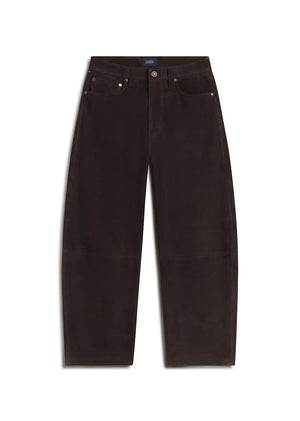 Miro Relaxed Pant Suede Chocolate