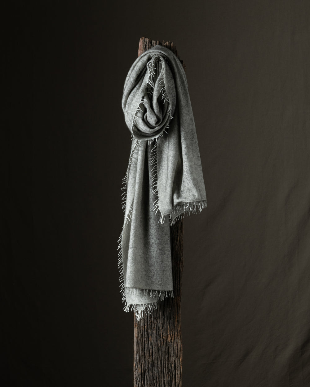 Unisex Hand Painted Cashmere Scarf Fango
