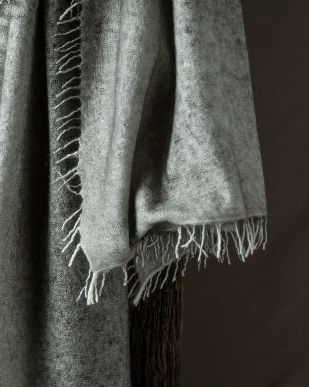 Unisex Hand Painted Cashmere Scarf Fango