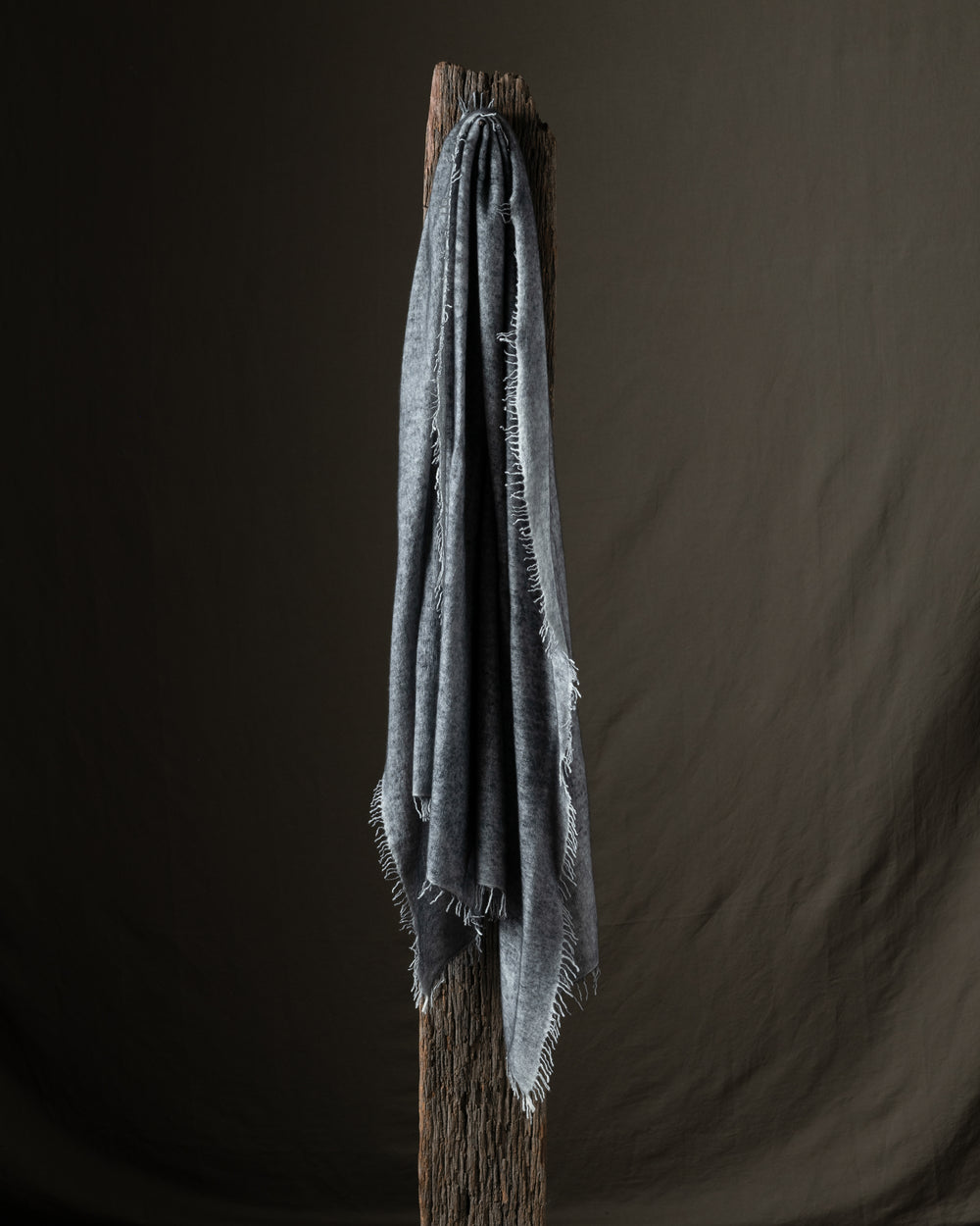 Unisex Hand Painted Cashmere Scarf N/Nero