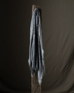 Unisex Hand Painted Cashmere Scarf N/Nero