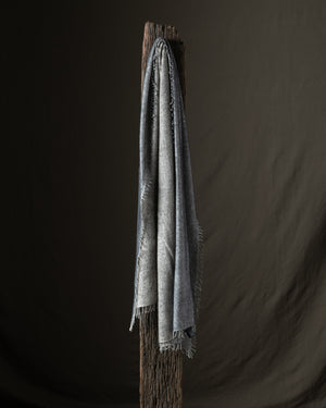 Unisex Hand Painted Cashmere Scarf N/Taupe