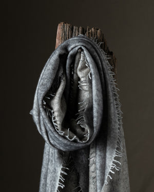 Unisex Hand Painted Cashmere Scarf N/Taupe