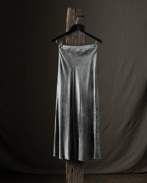 Woman Faded effect Stretch Silk Long Skirt Fango