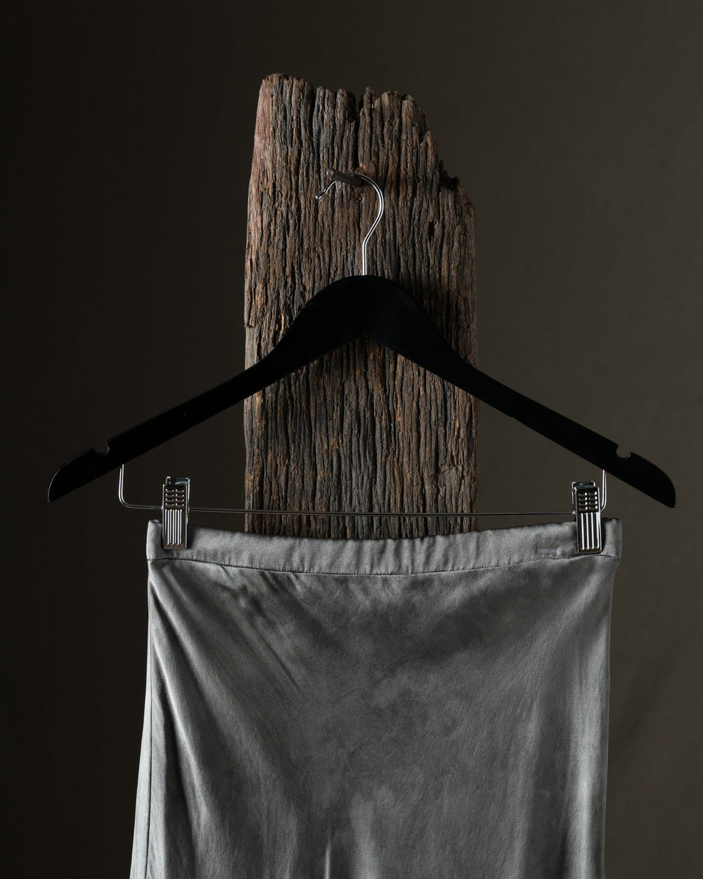 Woman Faded effect Stretch Silk Long Skirt Fango