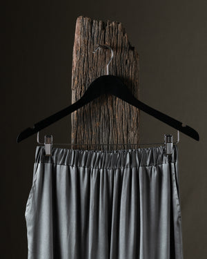 Woman Stretch Silk Cargo Trousers Fango