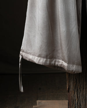 Woman Stretch Silk Cargo Trousers Taupe