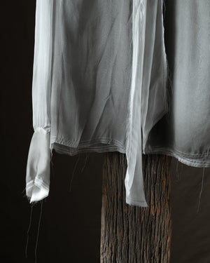 Woman Hand Painted Silk Chiffon Shirt Fango
