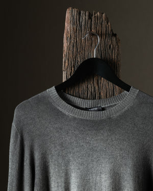 Man Hand Painted Light Cashmere Reversible Pullover Fango