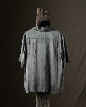 Man Faded Effect Silk Shirt Fango