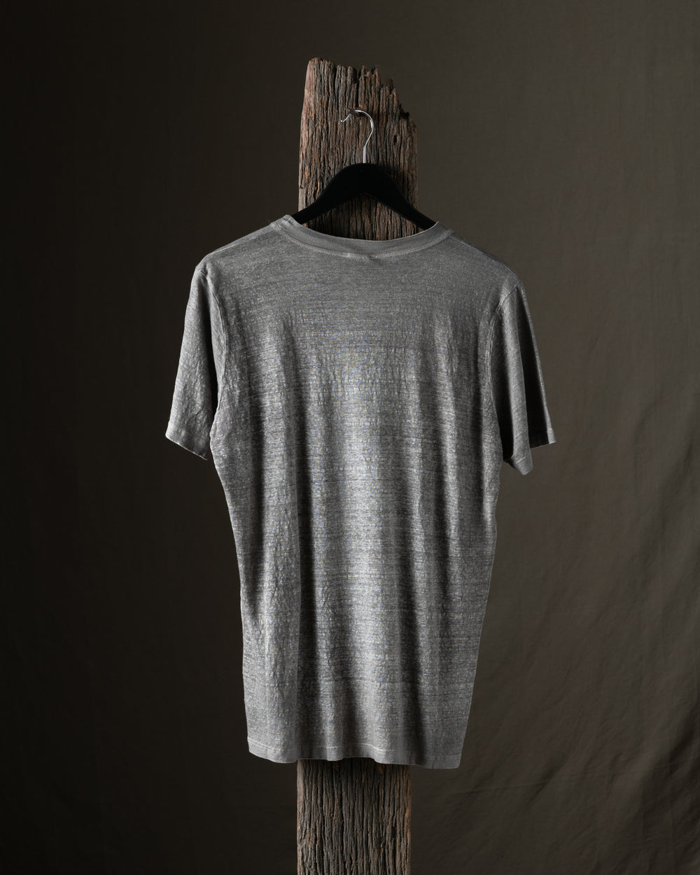 Man Hand Painted Linen Jersey Tee Shirt Fango