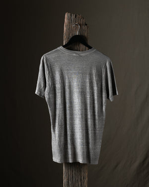 Man Hand Painted Linen Jersey Tee Shirt Fango