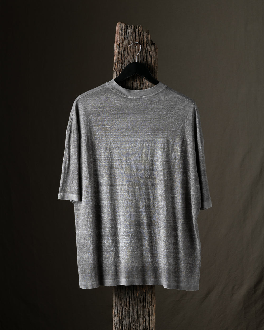 Man Hand Painted Linen Jersey Oversized Tee Shirt  Fango