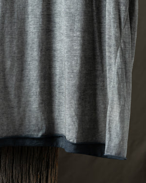 Man Hand Painted Light Cotton Oversize Tee Shirt N/Taupe