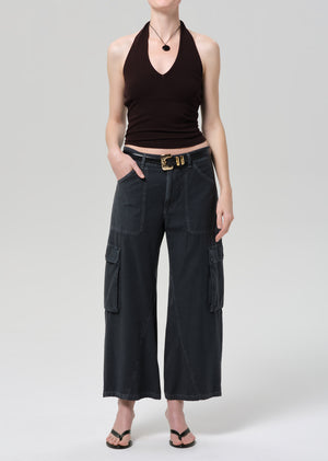 Thassos Twisted Seam Utility Pant Washed Black