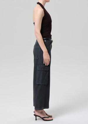 Thassos Twisted Seam Utility Pant Washed Black