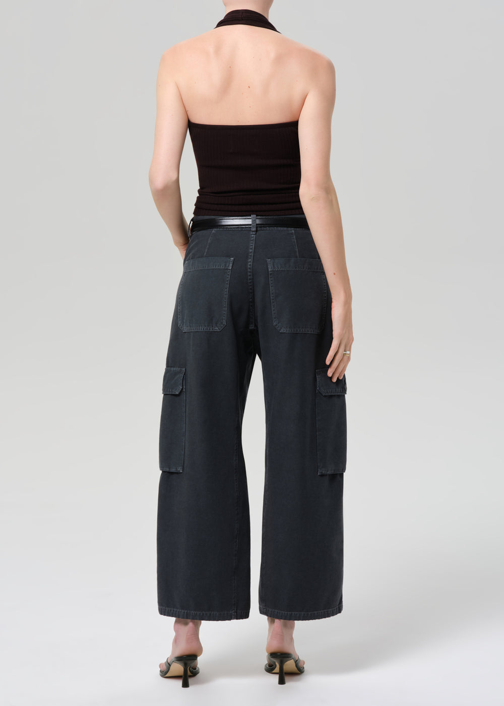 Thassos Twisted Seam Utility Pant Washed Black