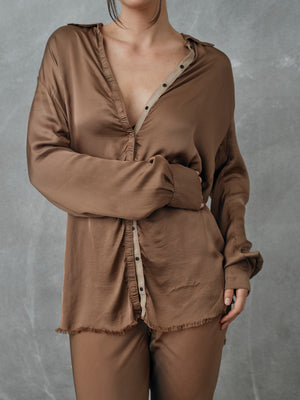 Capri Shirt Rayon Caramel