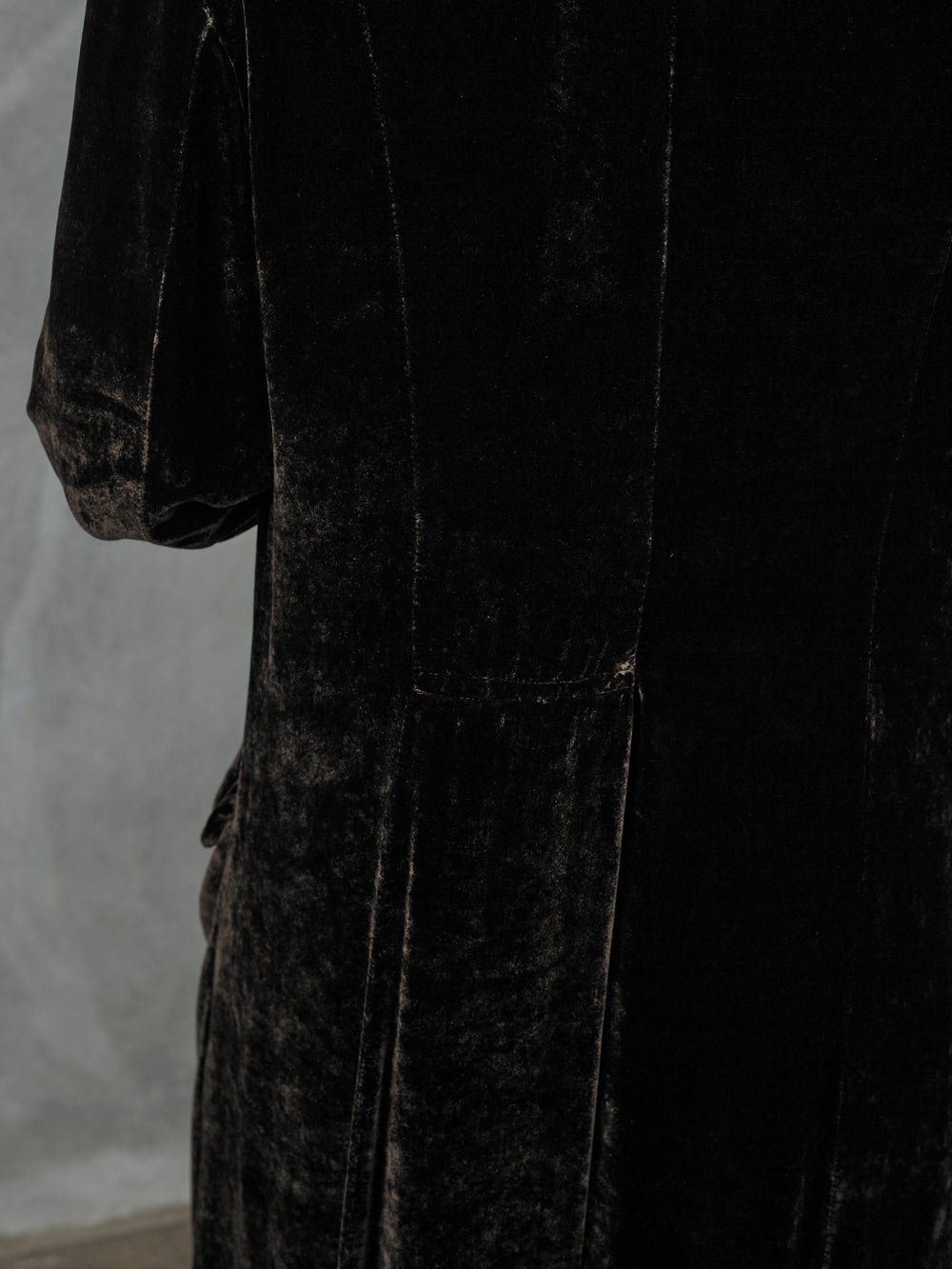 Monaco Coat Velvet Chocolate