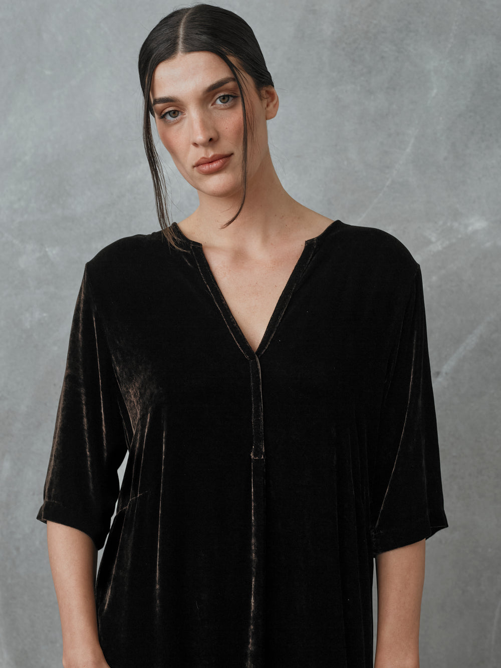 Alla Dress Velvet Chocolate