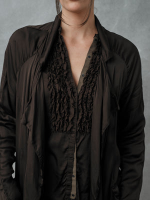 Athena Coat Rayon Chocolate