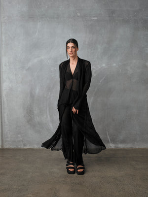 Josie Top Silk Chiffon Black