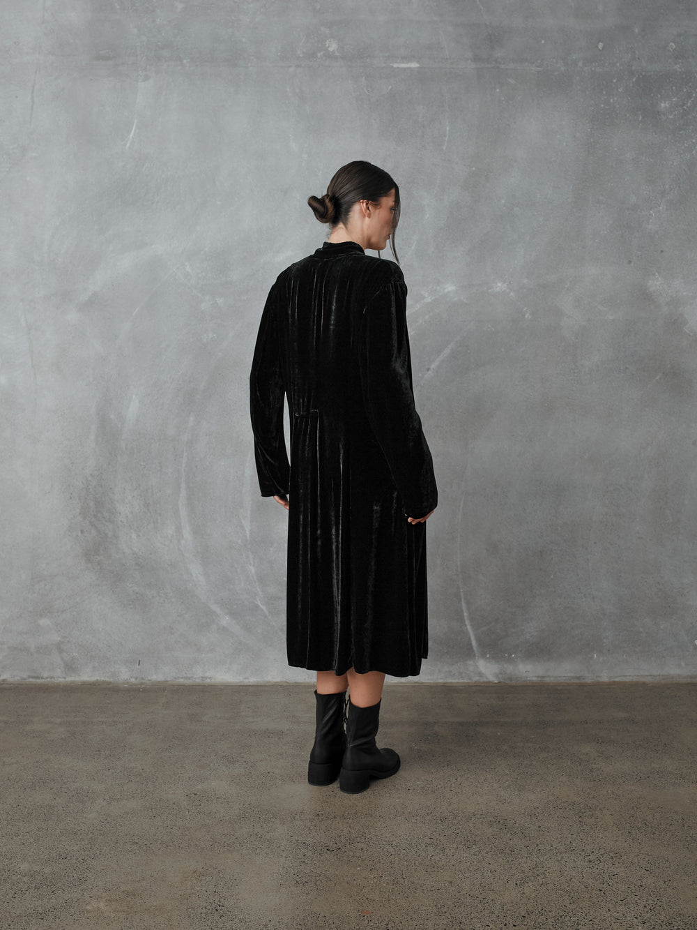 Monaco Coat Velvet Black