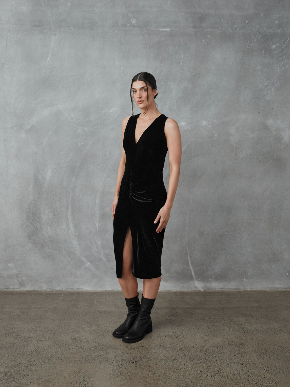 Murano Dress Velvet Black