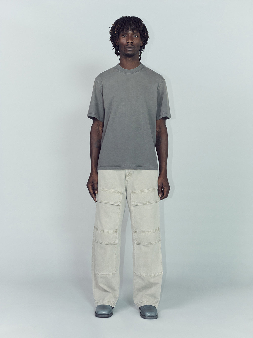 Asha Mock Neck Tee Flint