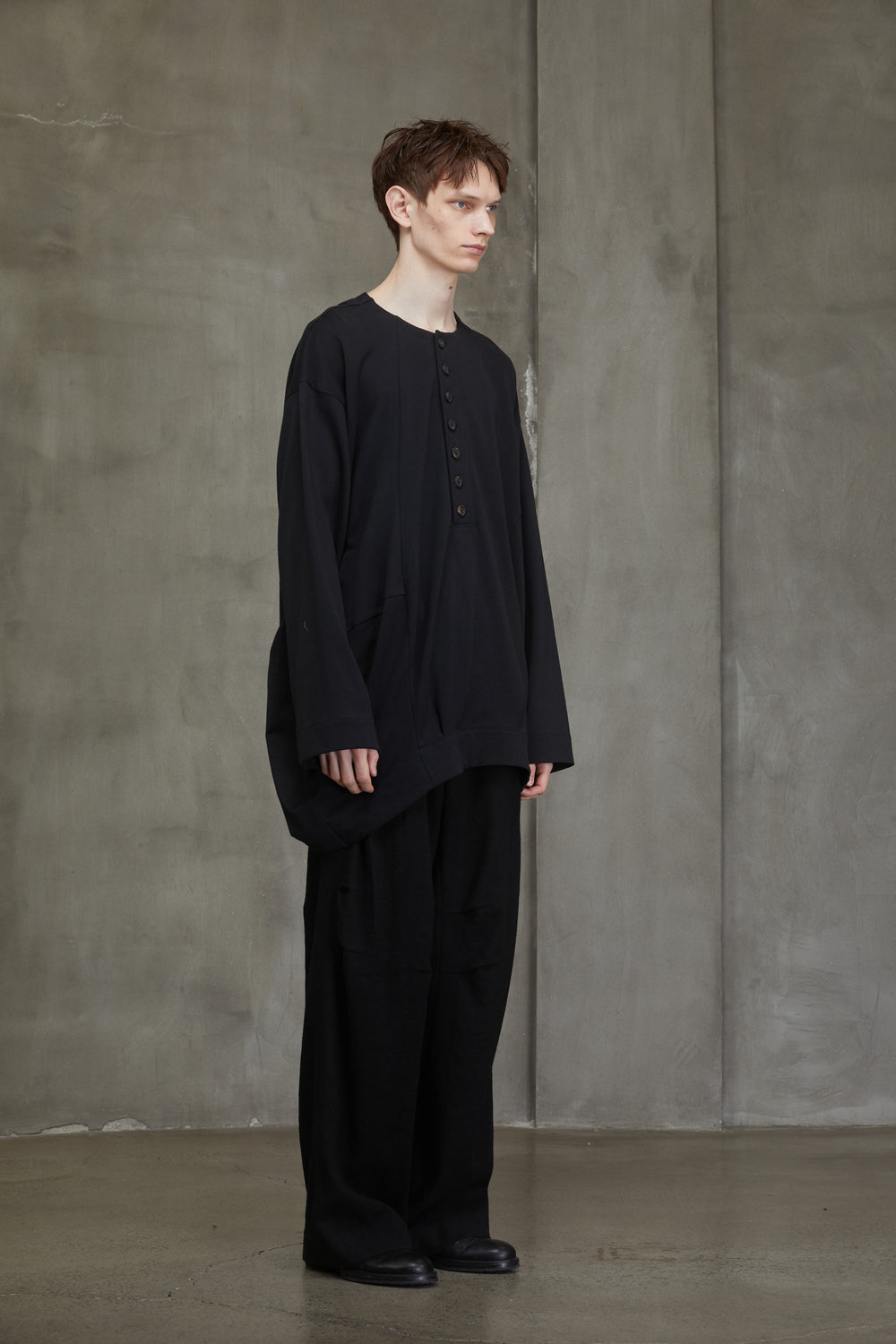 Henley Neck Long Sleeves