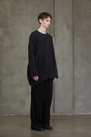 Henley Neck Long Sleeves