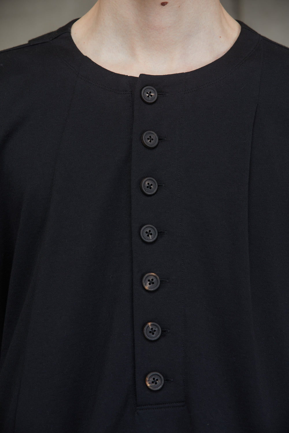 Henley Neck Long Sleeves