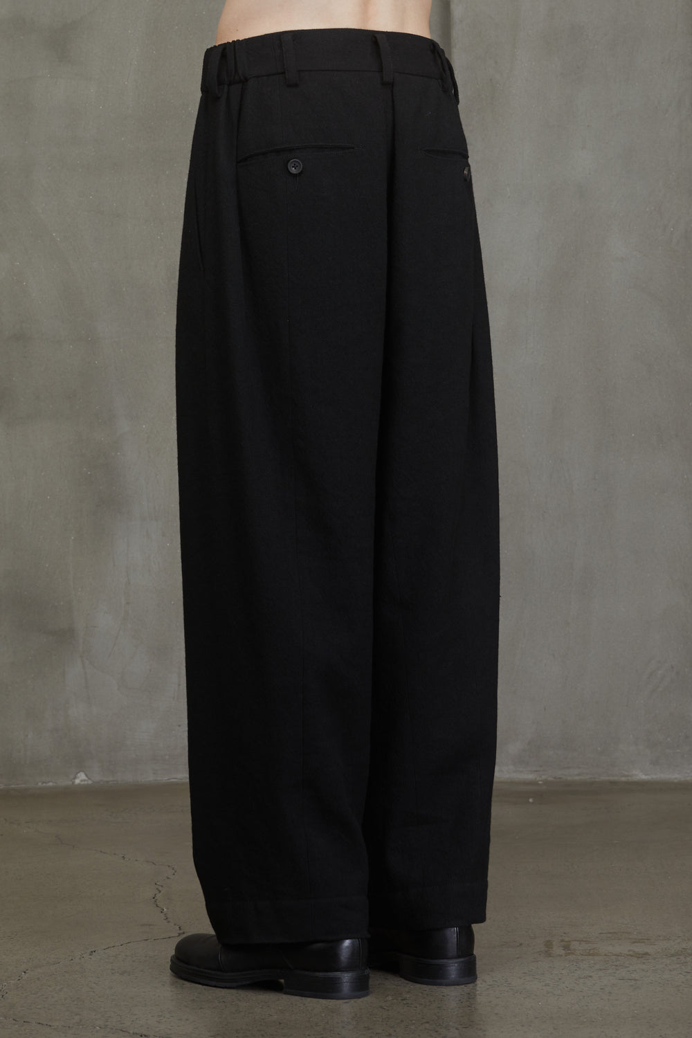 Drop Crotch Wide Leg Trousers