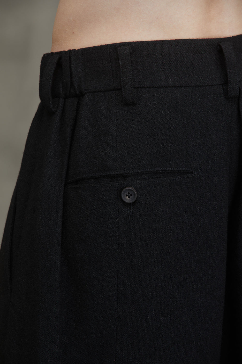 Drop Crotch Wide Leg Trousers