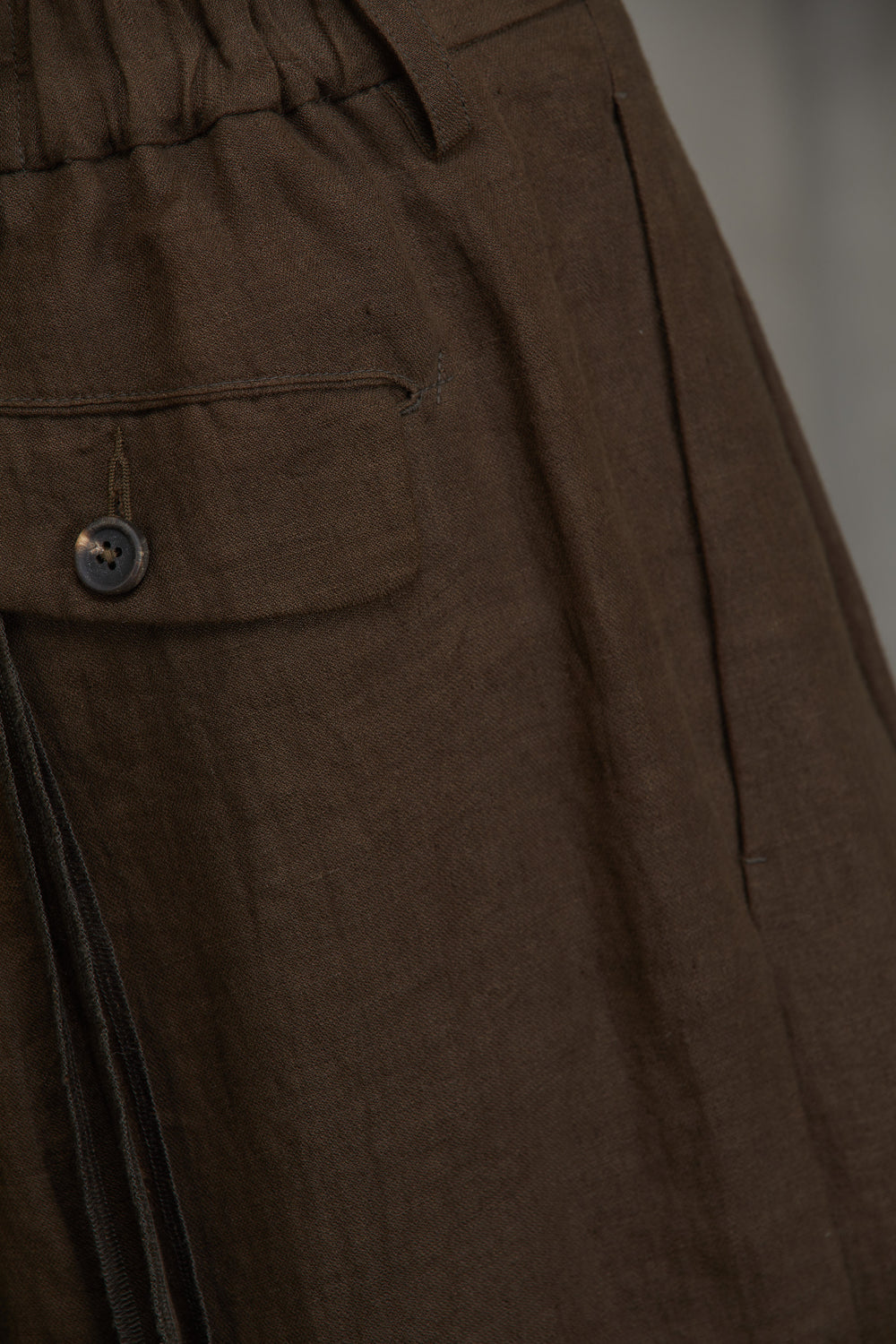 Pleated Wide Leg Trousers Khaki