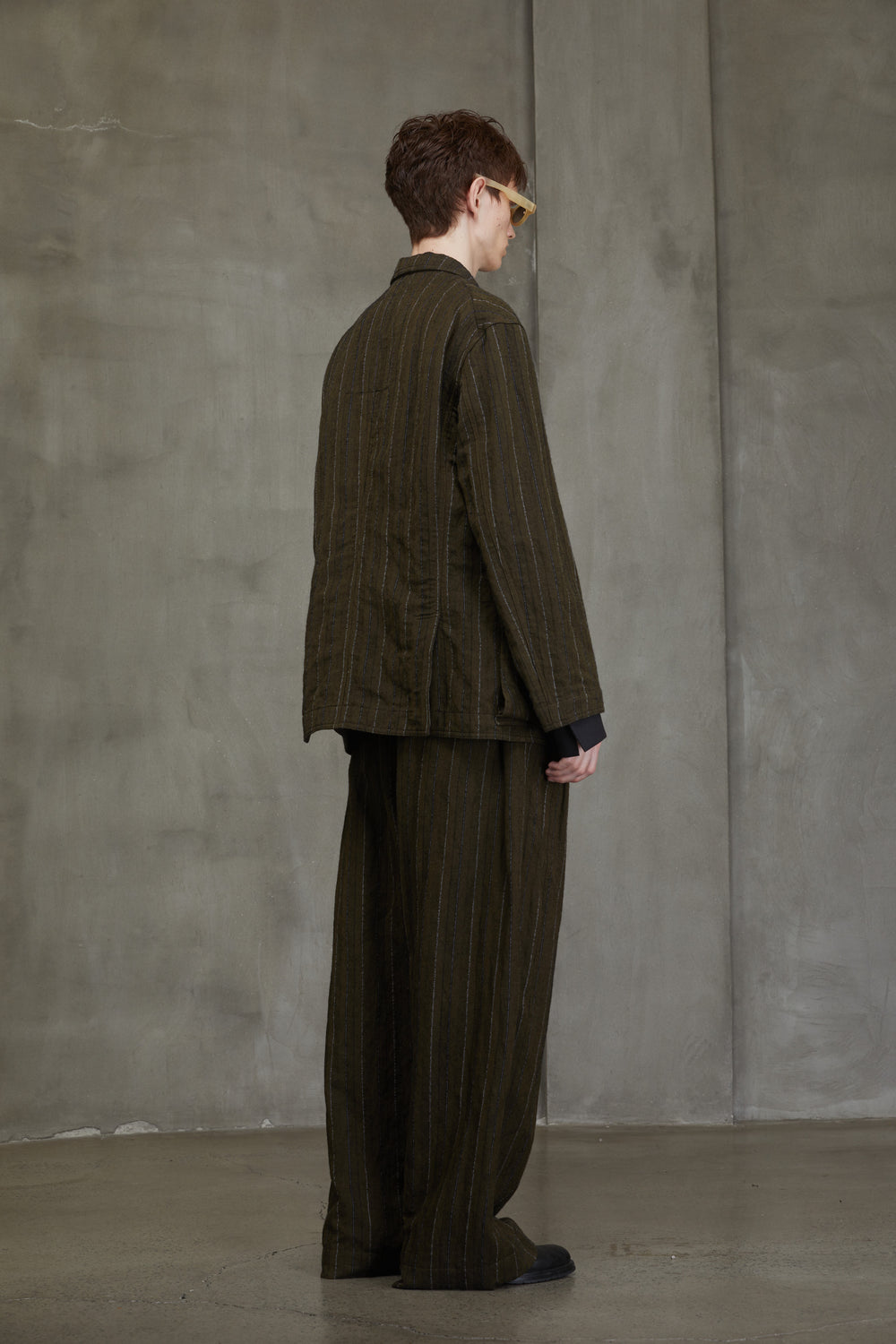 Notch Lapel Three Button Jacket