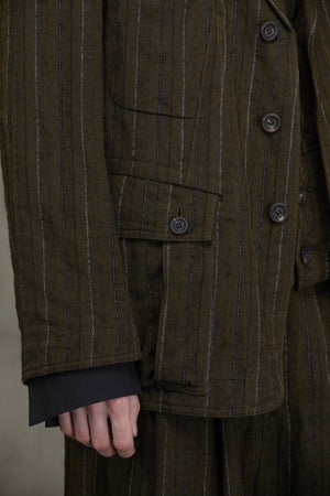 Notch Lapel Three Button Jacket