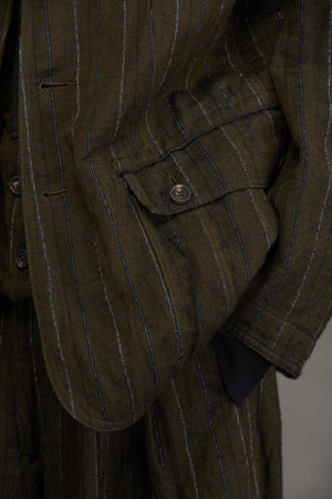 Notch Lapel Three Button Jacket