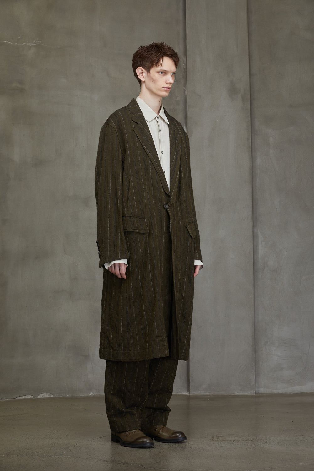 Notch Collar Long Coat