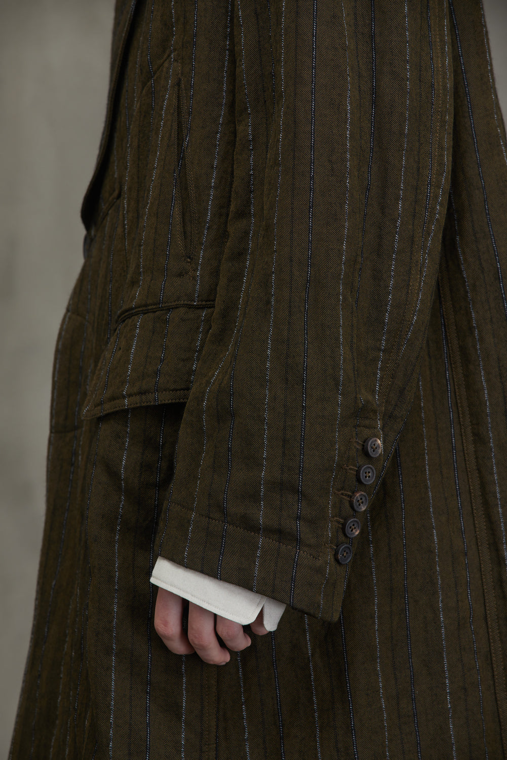 Notch Collar Long Coat